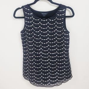 WHBM Black Sequin Tank Top Sz. XS